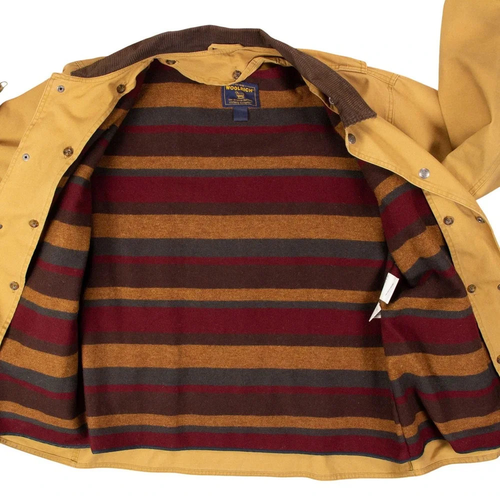 VTG Woolrich Mens L 16308 Saddle Barn Chore Jacket Removable Blanket‎ Lined Tan - Picture 4 of 16